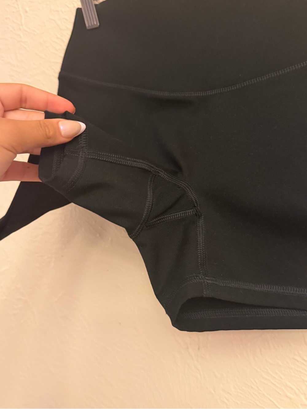 Fabletics Black High-Rise Athletic 4" Shorts - Picture 5 of 7